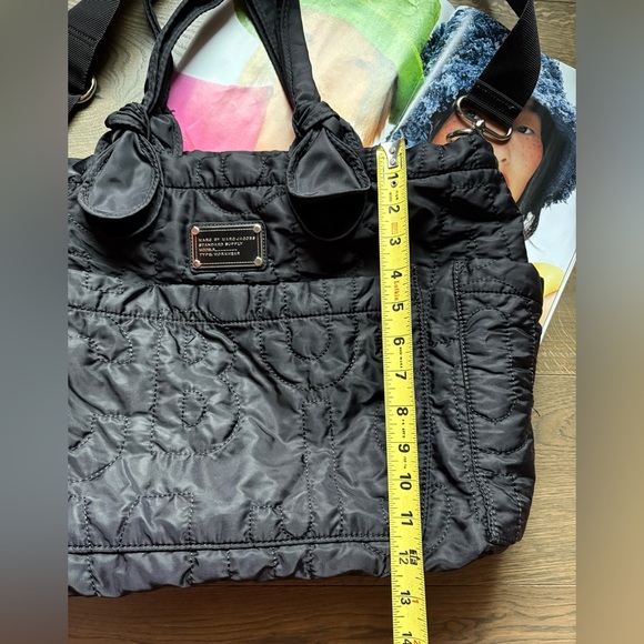 Marc By Marc Jacobs Eliza Nylon Travel Crossbody Tote Bag In Black - Picture 8 of 16